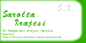 sarolta krajcsi business card